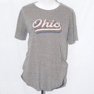 Ohio Rainbow 20"ptp Top High Low GUC Royce Brand Womens Medium Tshirt